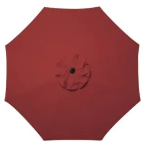 10' Aluminum Umbrella With Durable Sunbrella Fabric - Red