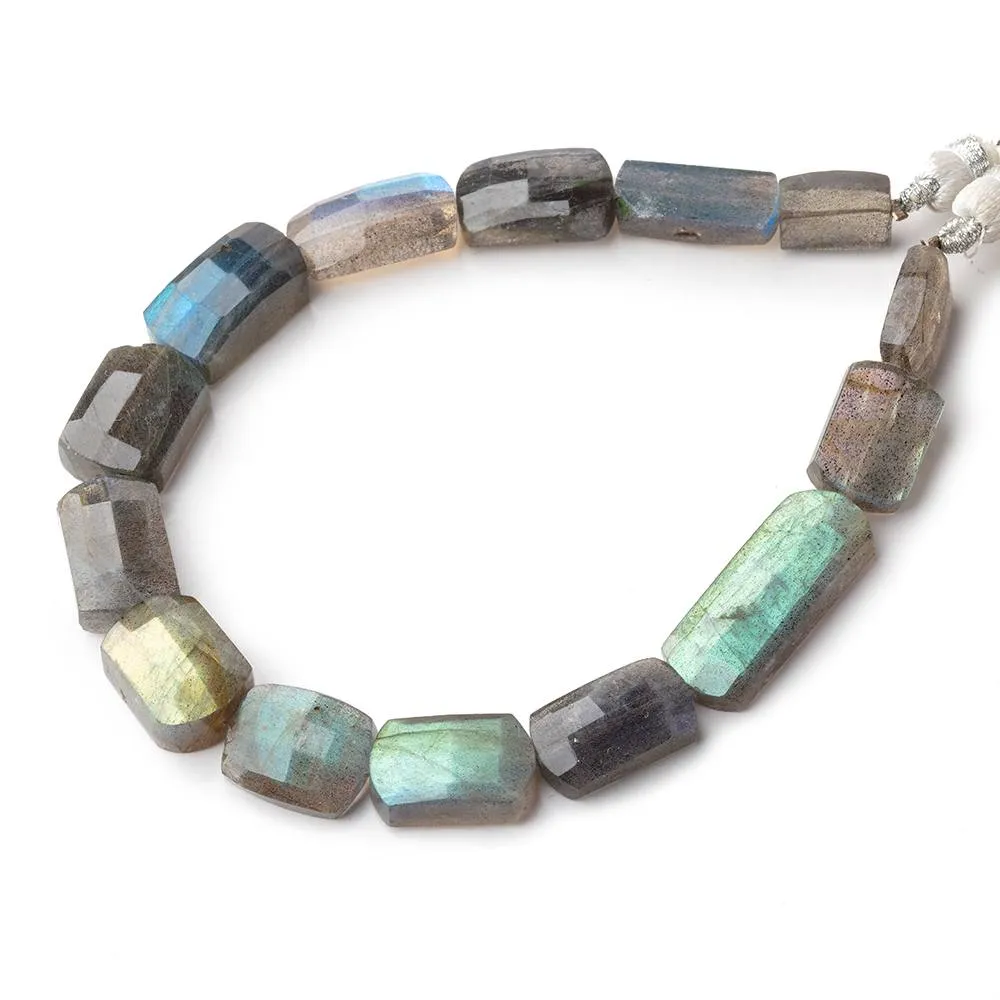 10x7-24x9mm Labradorite Cushion Beads 8.25 inch 14 pieces