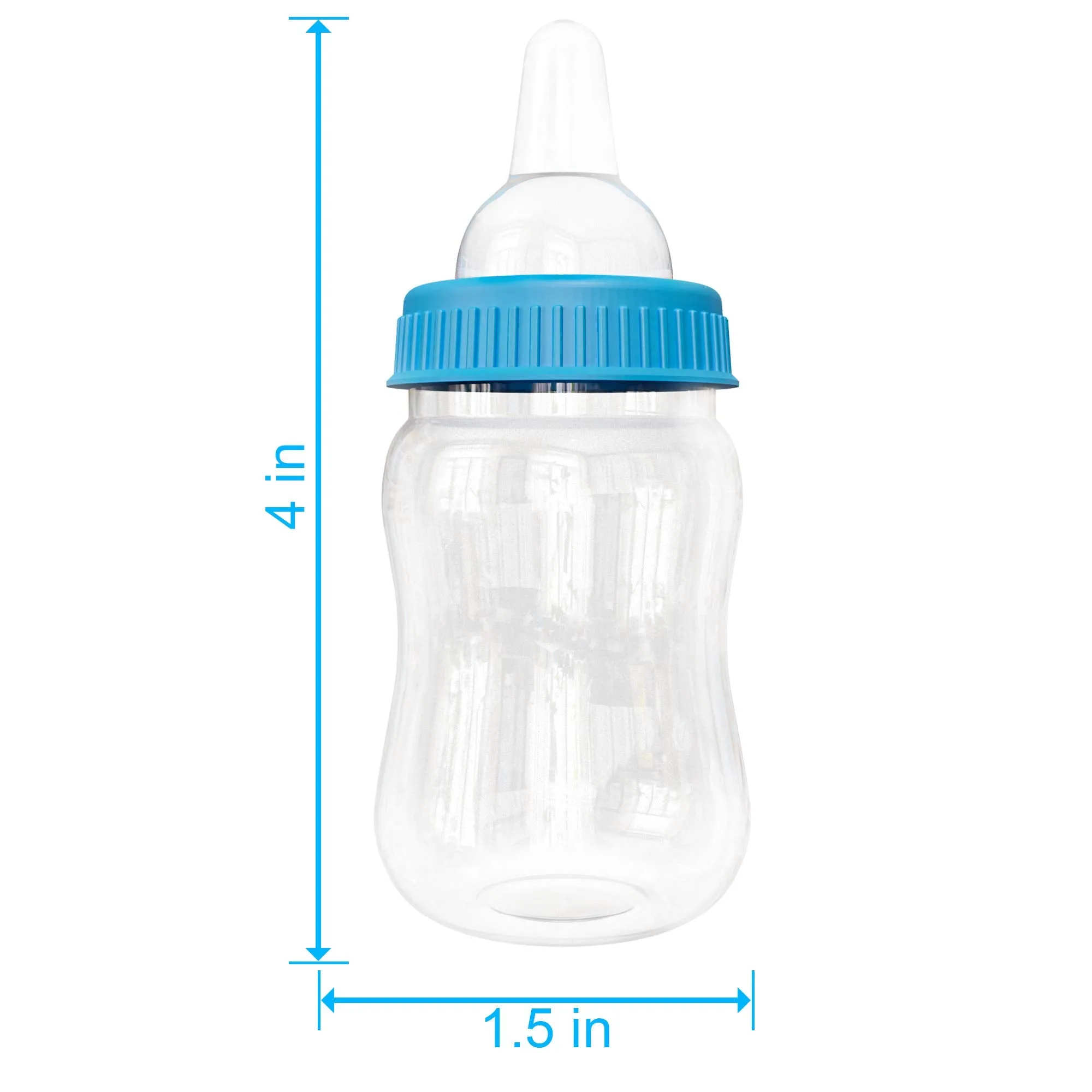 12pcs Fillable Candy Bottle for Baby Shower | Feeder Style Mini Bottle | Candy Gift Box