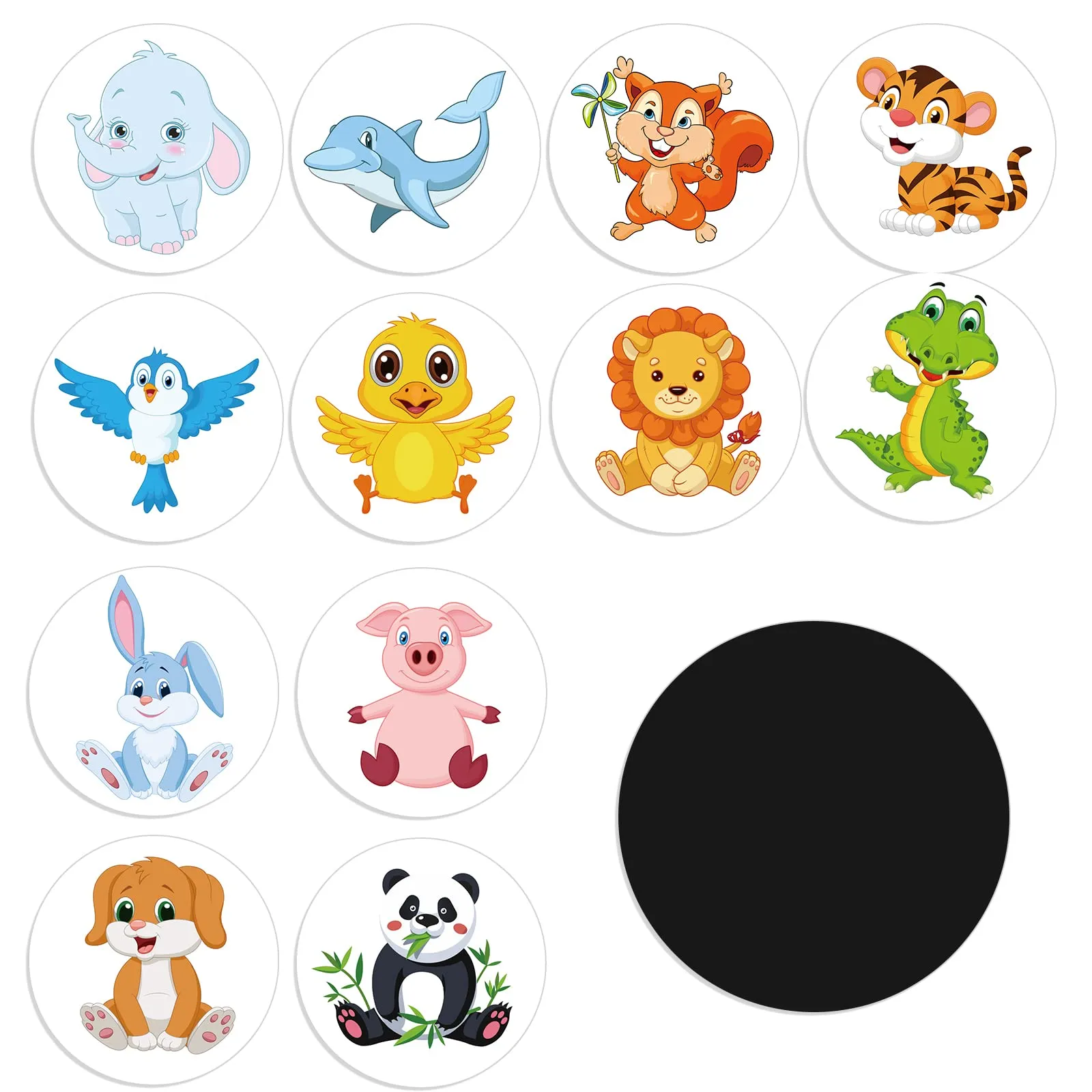 24 Pcs Potty Training Stickers Potty Stickers Reusable Potty Training Reveal Stickers Potty Training Seat Stickers Color Changing Sticker Toilet Targets for Potty Training (Animal)