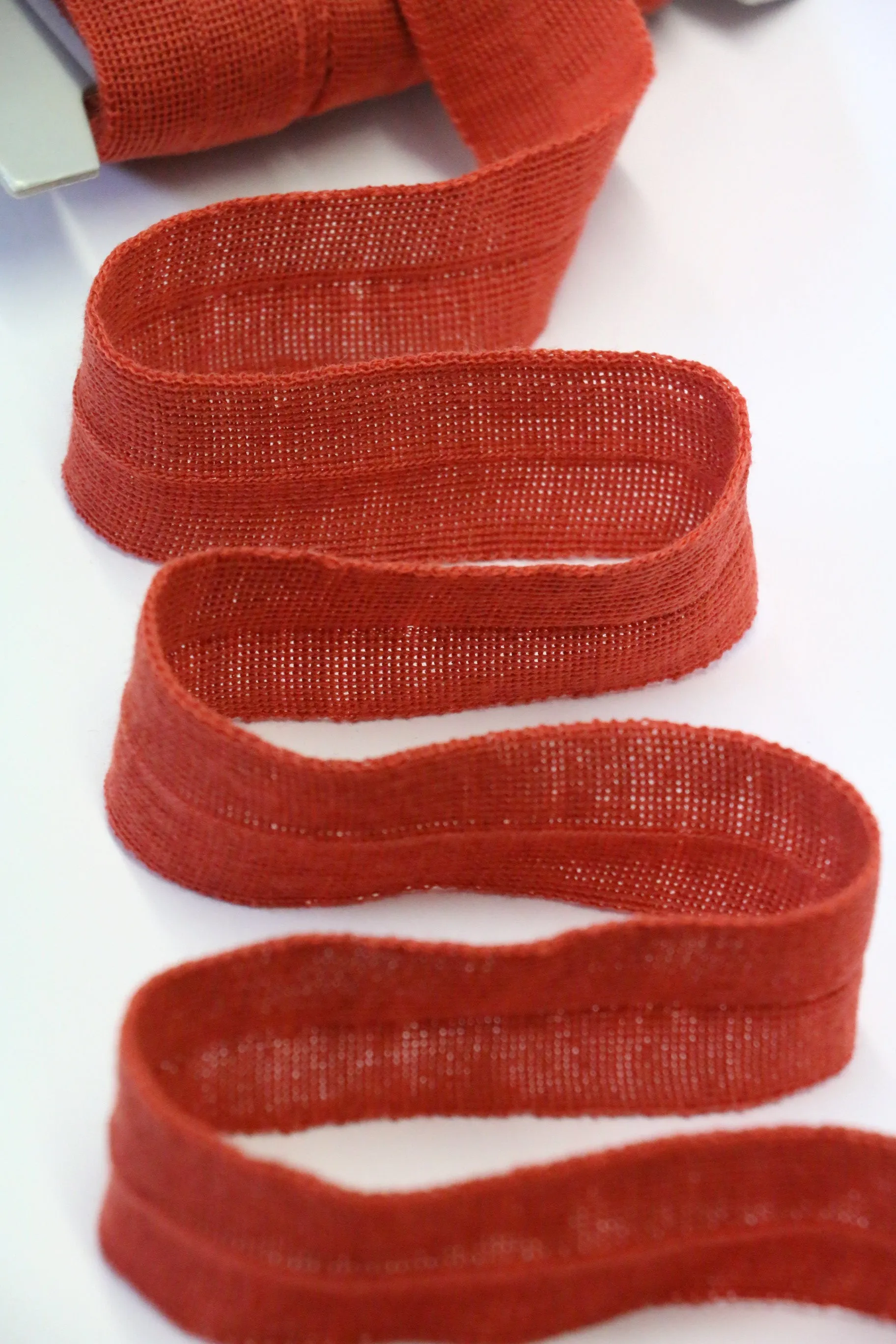 30mm Wool Binding - Burnt Orange