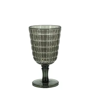 6735, Allegra Grey Acrylic Goblet 450ml