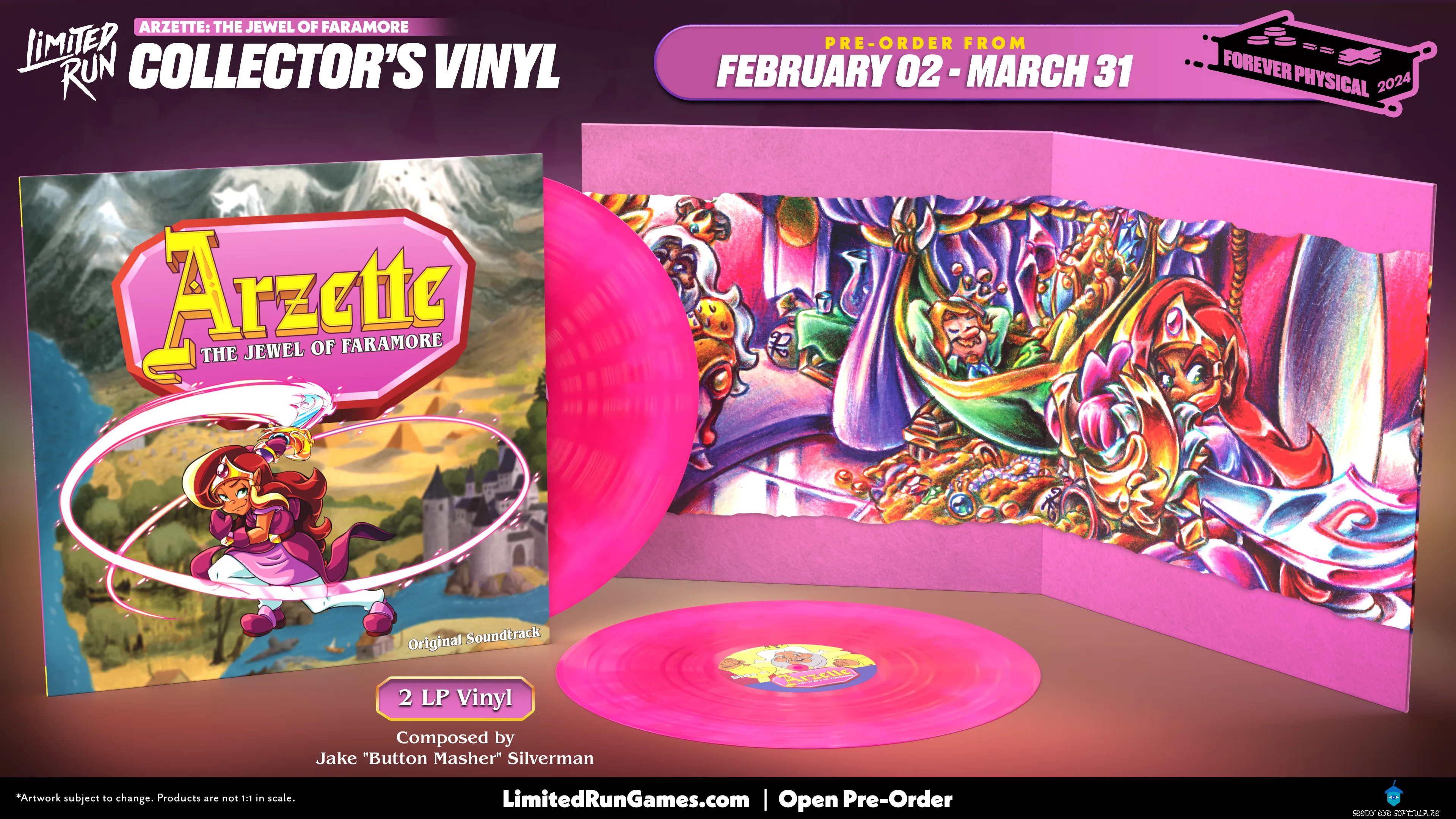 Arzette: The Jewel of Faramore Original Soundtrack - 2 LP Vinyl