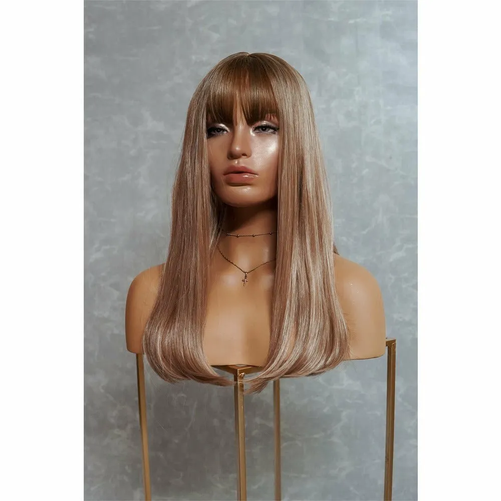 ASHLEY Caramel Blonde 18" Fringe Wig