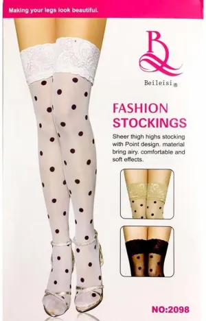 Beileisi Polka Dots Leg Stocking - 2098