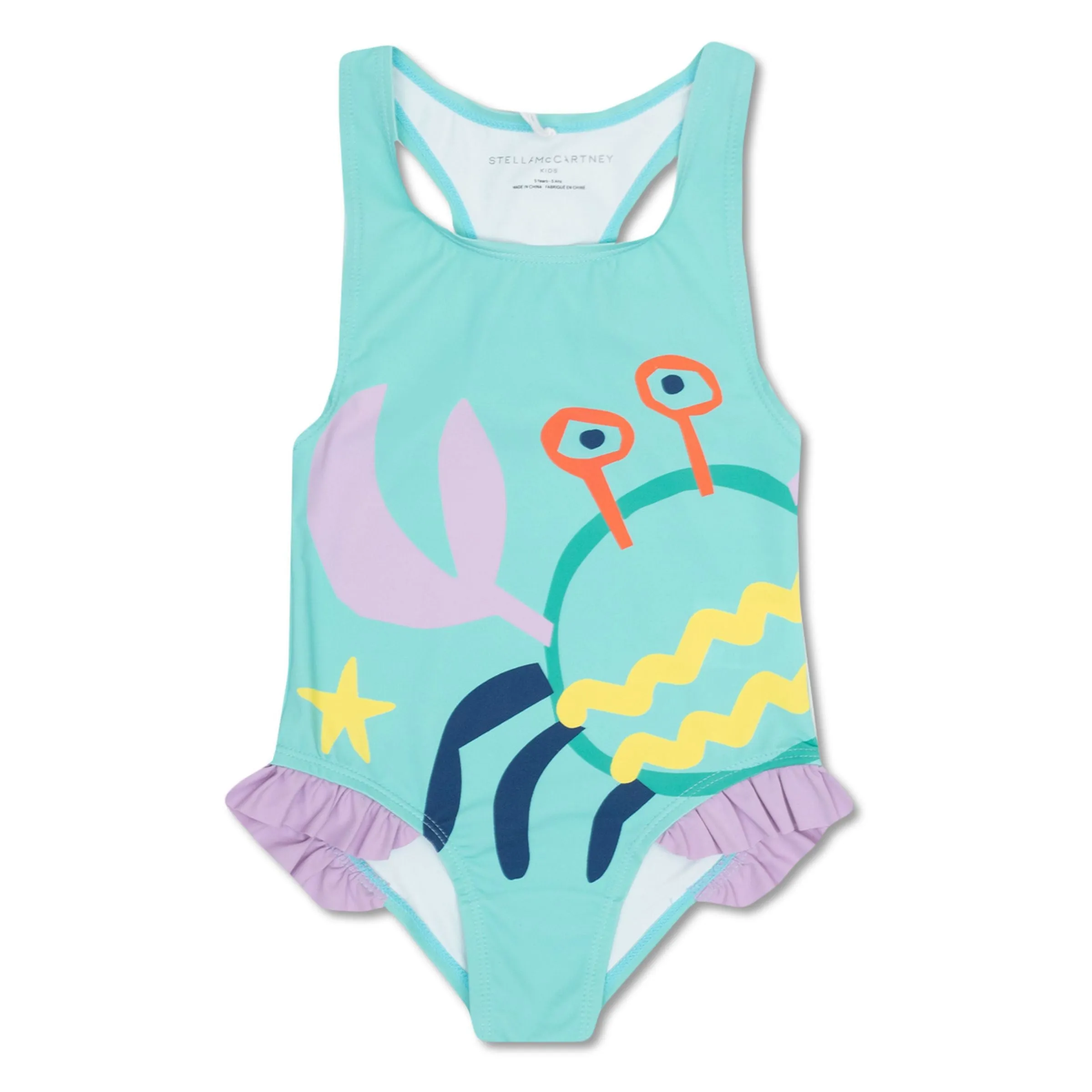 Blue Crab & Star Print Swimwear