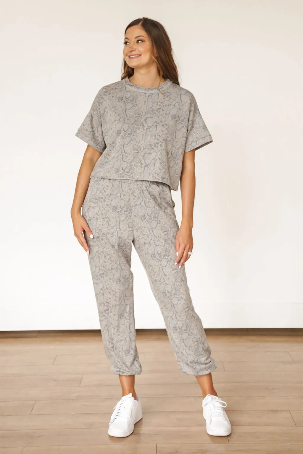 Blue Gray Snake Set - Top