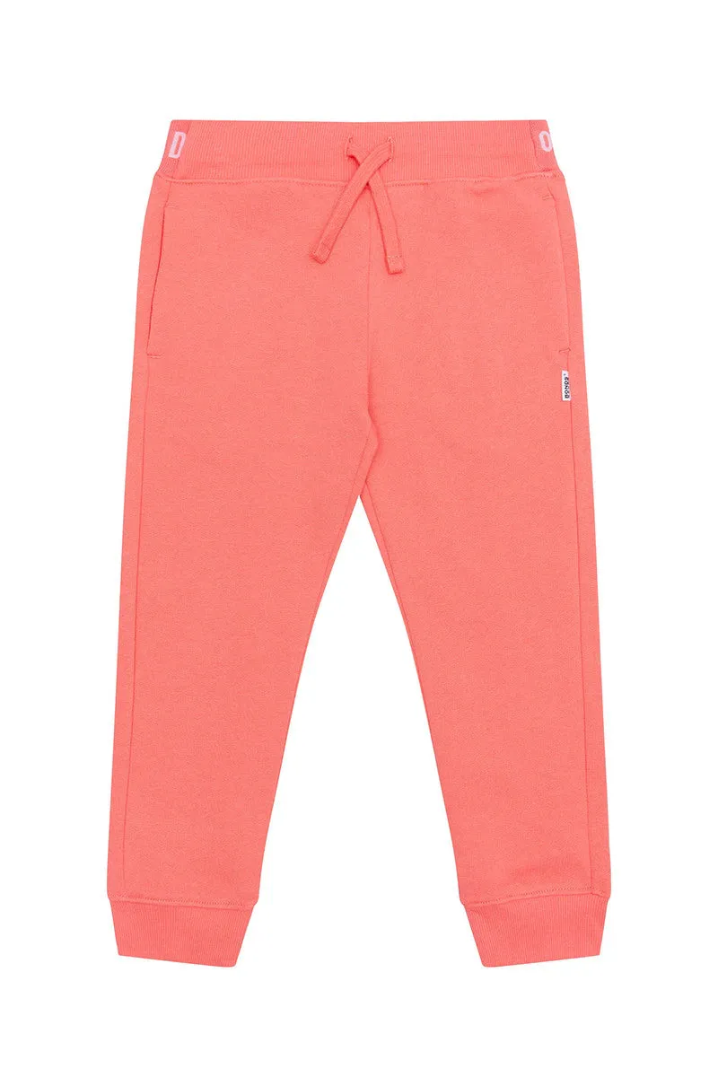 Bonds Logo Fleece Trackie - Salmon Dance