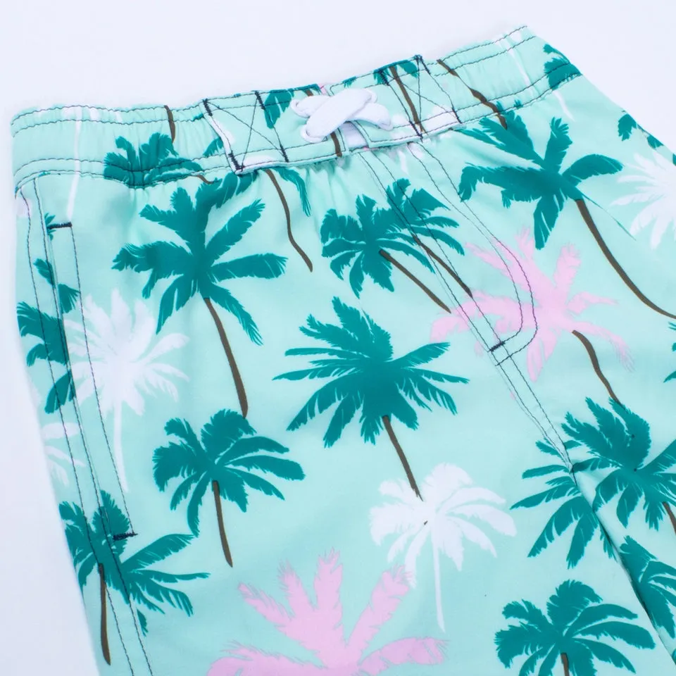 Boys Palm Tree Swim Trunks