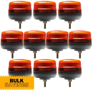 Bulk Pack of Compact Single Bolt LED Beacons / 10 Pack