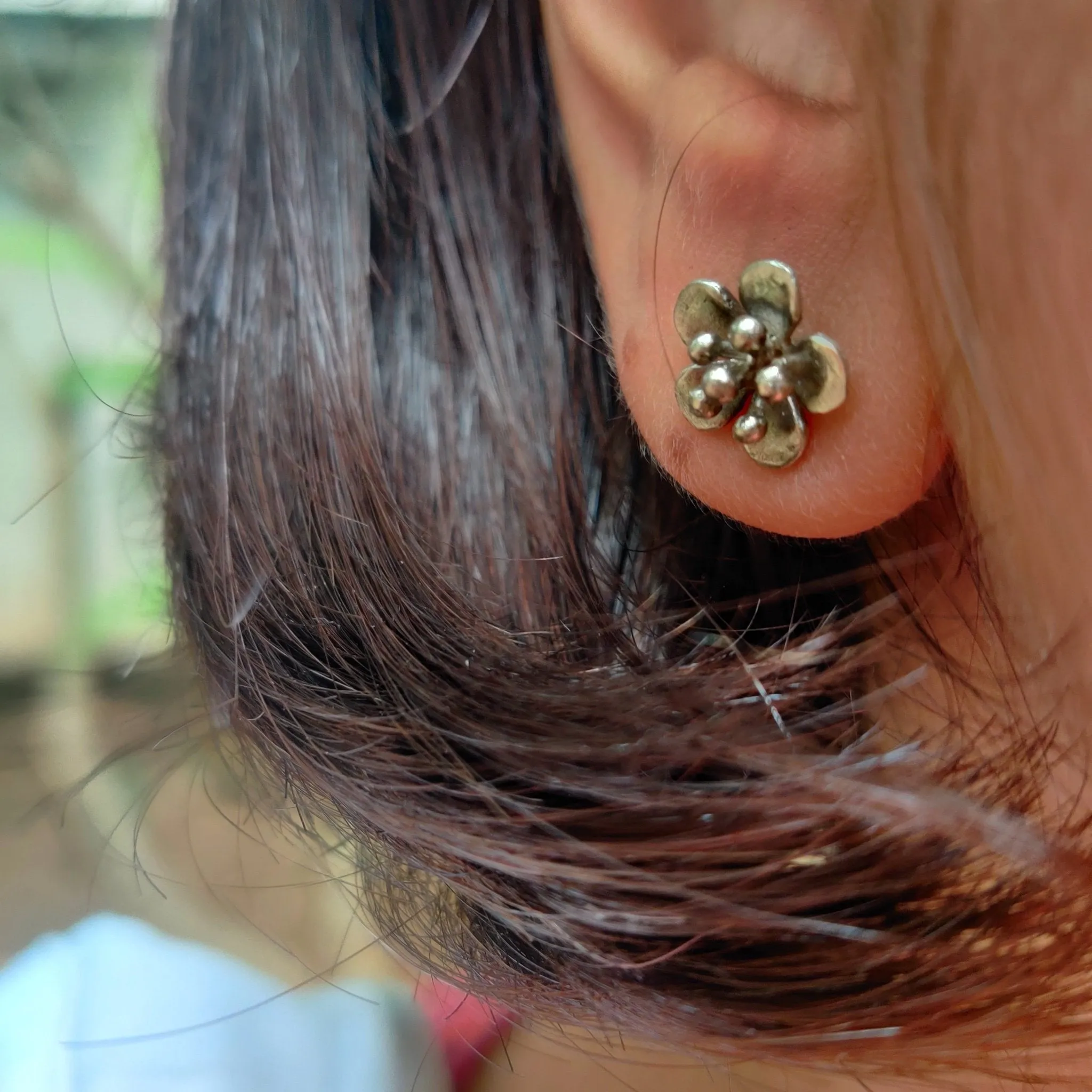 Buttercup Flower Studs