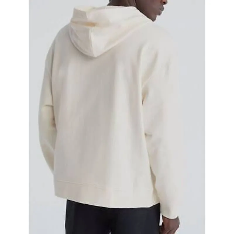 Calvin Klein Men's Ivory Relaxed Fit Logo Hoodie, Size XL, NWT!