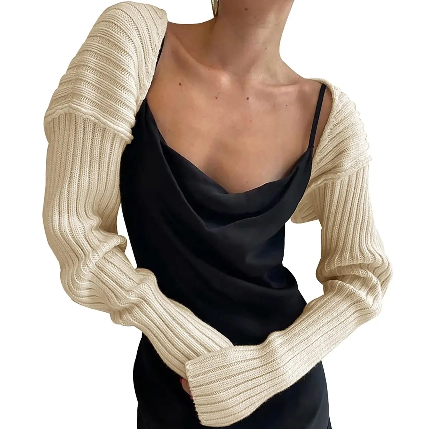 Casual Ribbed Summer High Street Y2K Shrugs Cropped Mini Cardigan Knit Crop Top