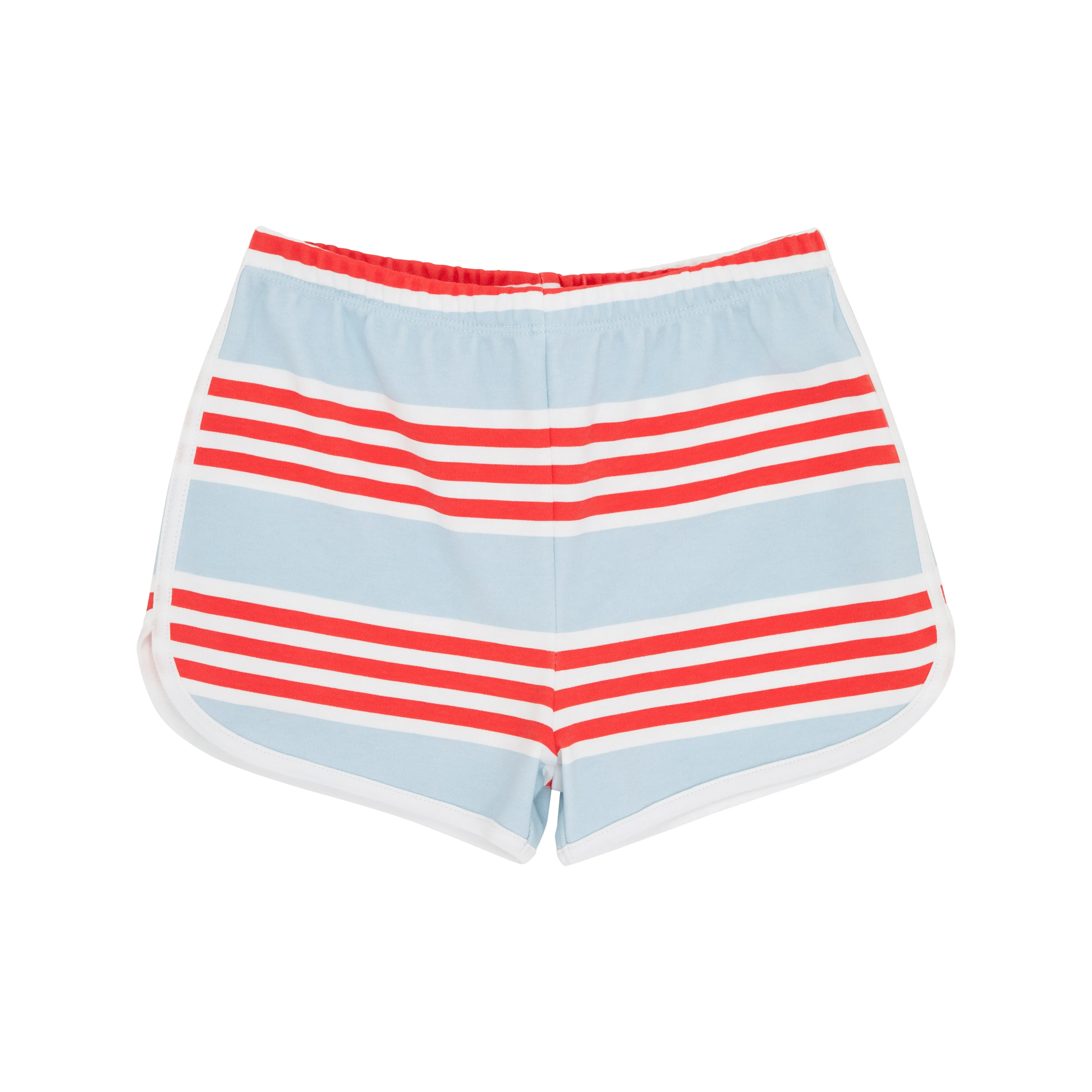 Cheryl Shorts - Saddle Ridge Stripe with Worth Avenue White