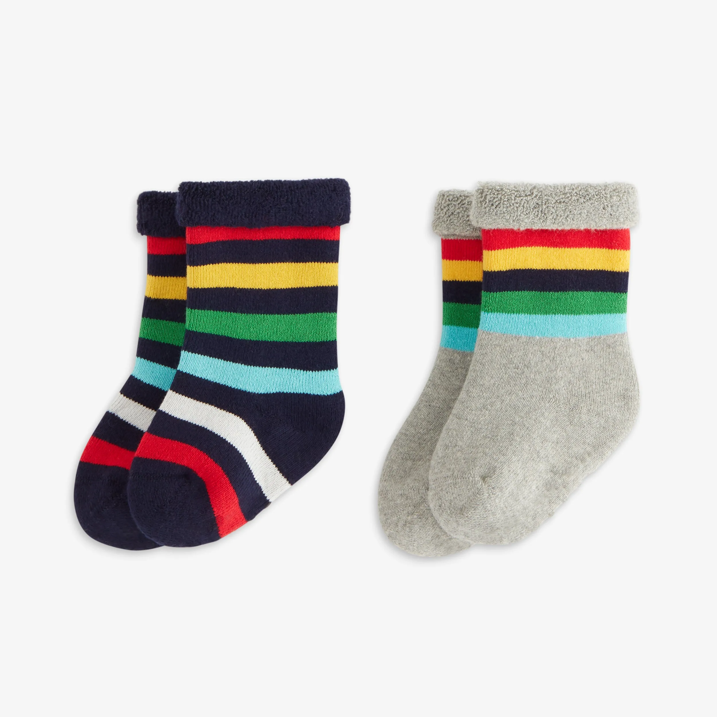 Clearance baby's first sock primary 2-packs(0-6m)