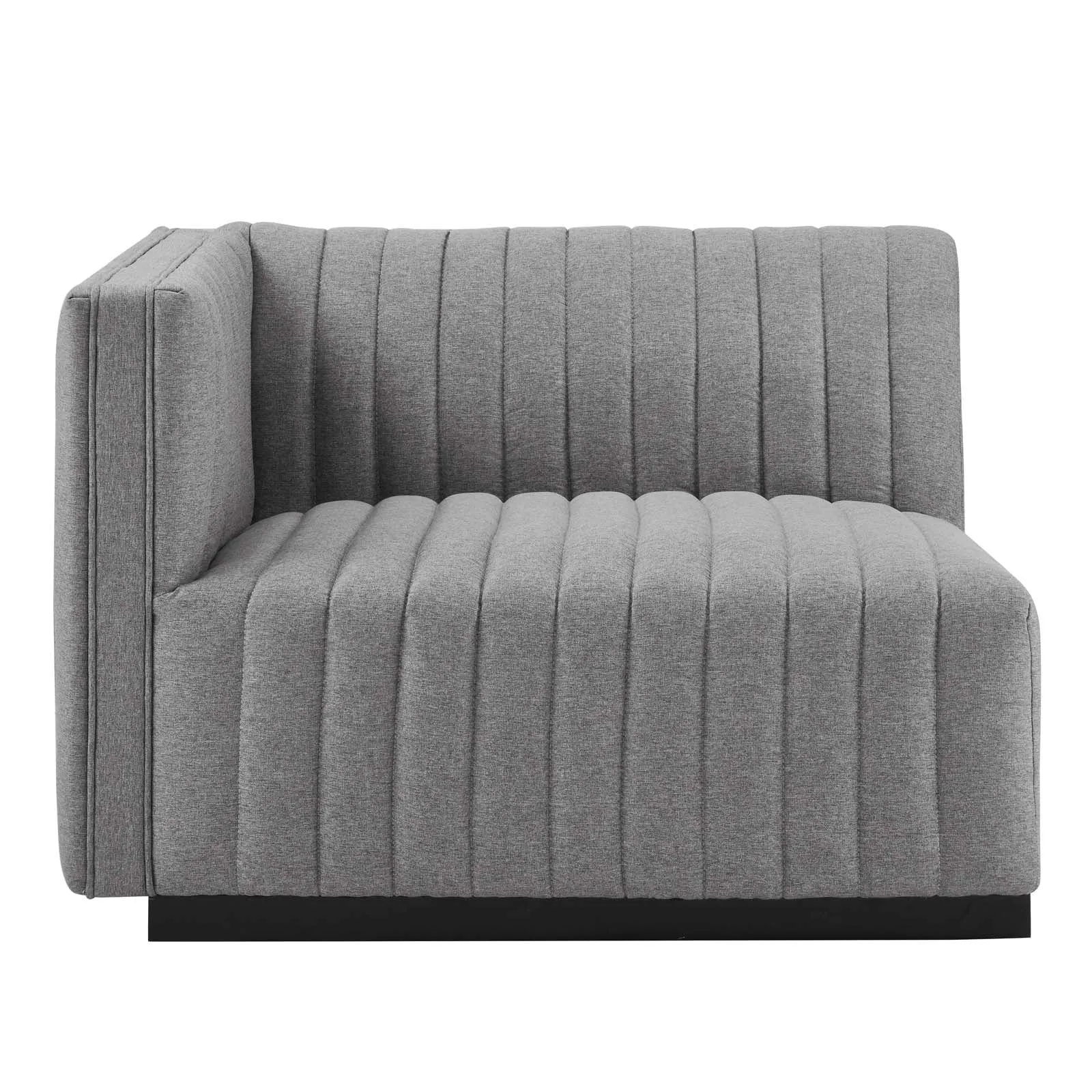 Conjure Channel Tufted Upholstered Fabric Left-Arm Chair by Modway