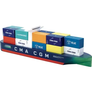 Container Ship with Magnetic Containers