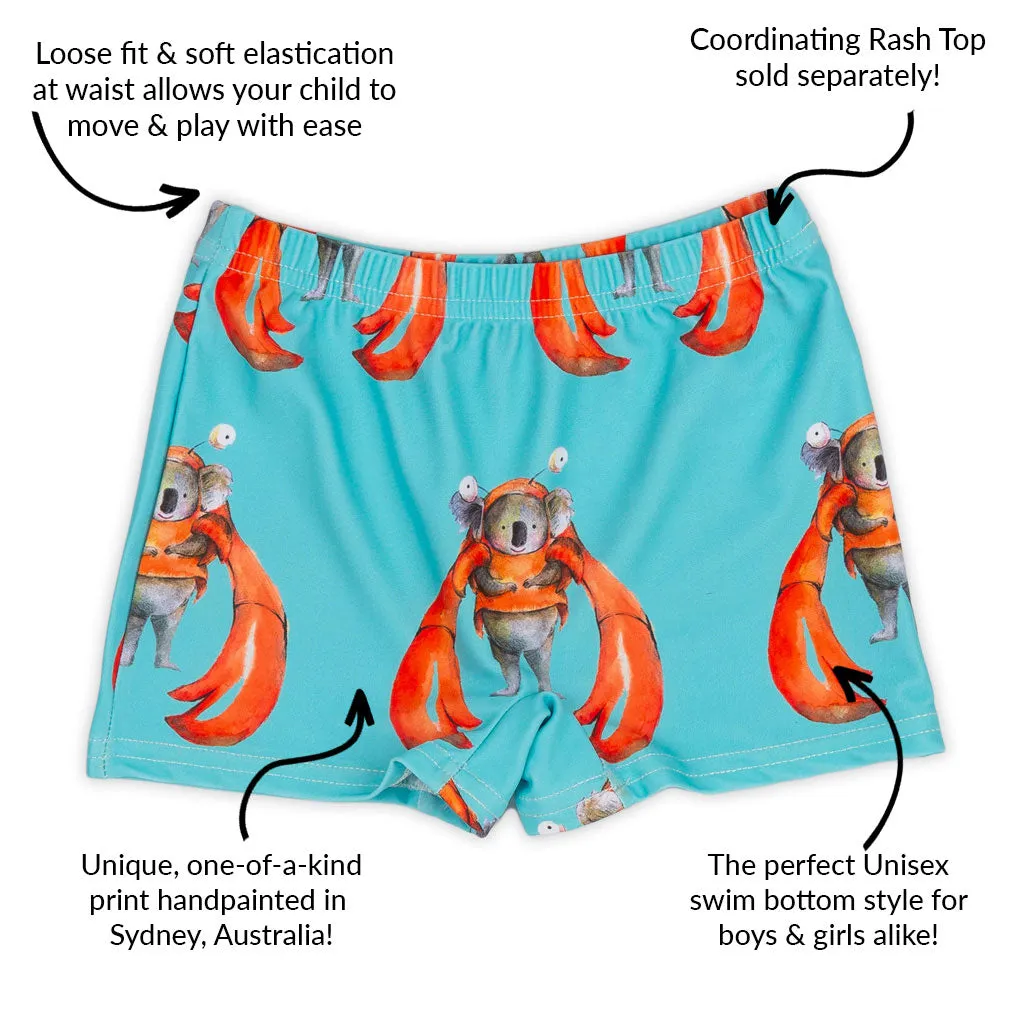 Crab Koala Swim Shorts