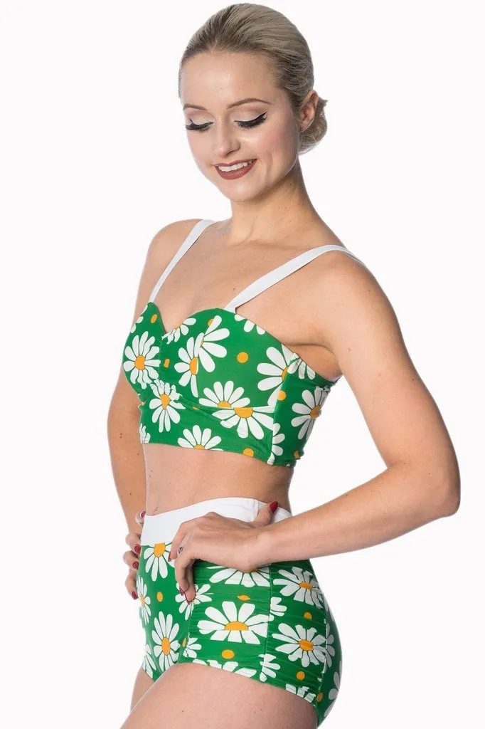 Crazy Daisy Plus Size Built Up Swimsuit Top