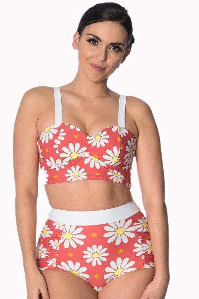 Crazy Daisy Plus Size Built Up Swimsuit Top