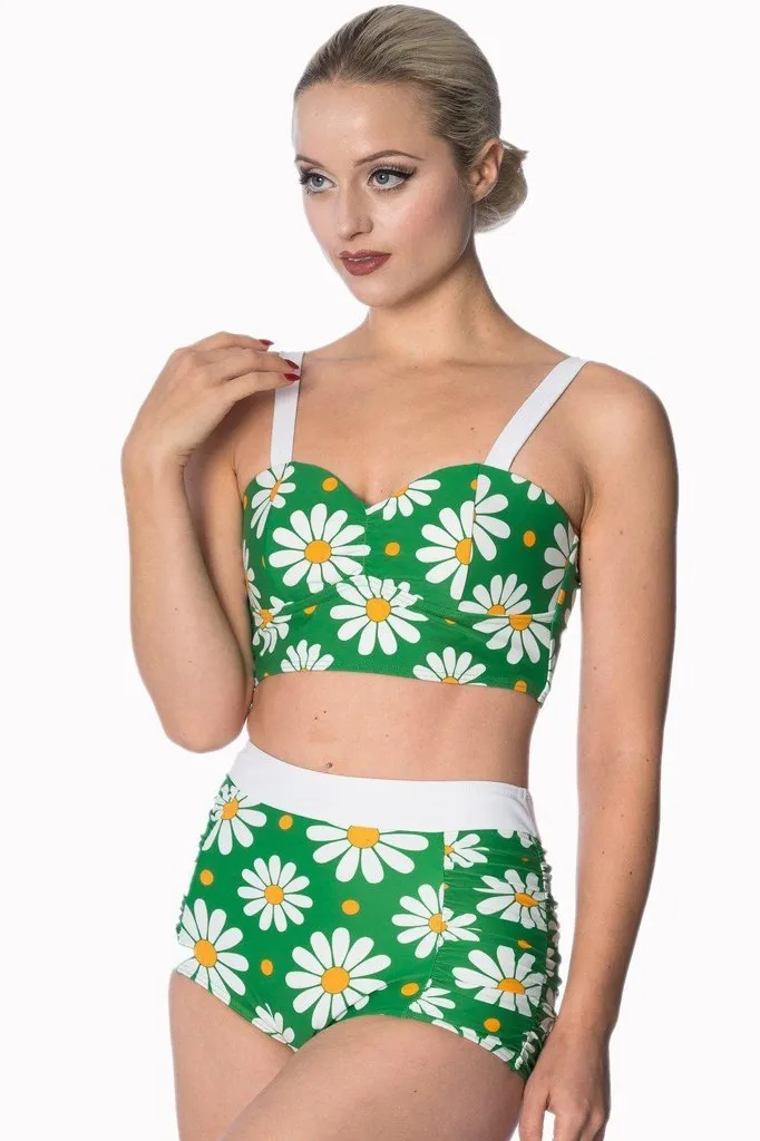 Crazy Daisy Plus Size Built Up Swimsuit Top