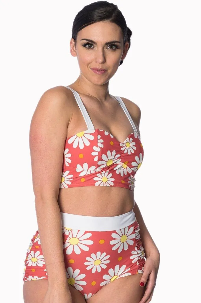 Crazy Daisy Plus Size Built Up Swimsuit Top