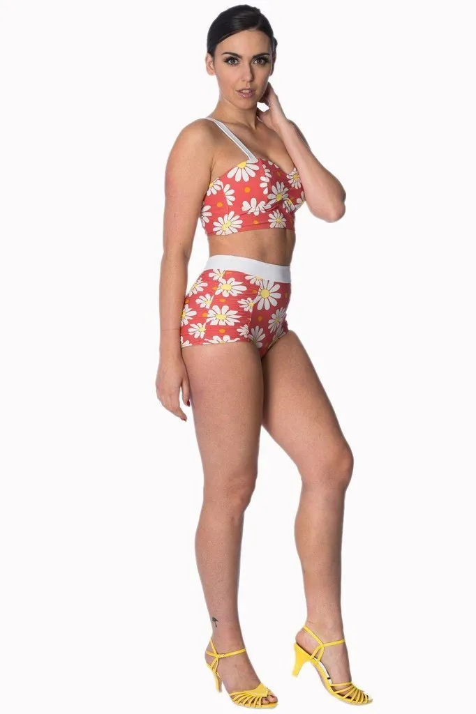 Crazy Daisy Plus Size Built Up Swimsuit Top