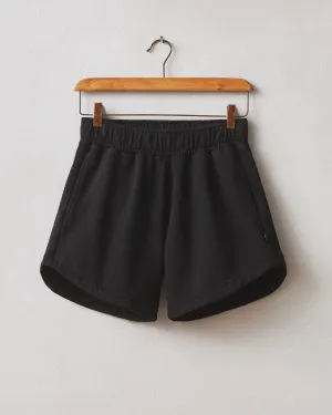 Curved Hem Short - Black