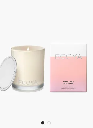 Ecoya Sweet Pea and Jasmine Mini Madison Candle 80g