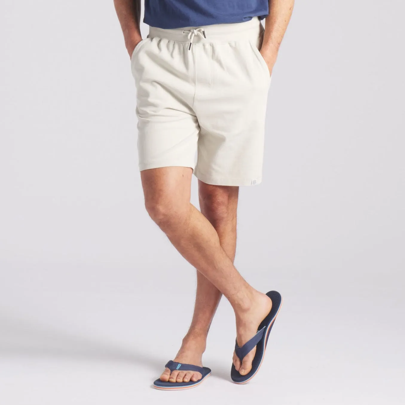 Elevated Compact Jersey Shorts - Light Pebble