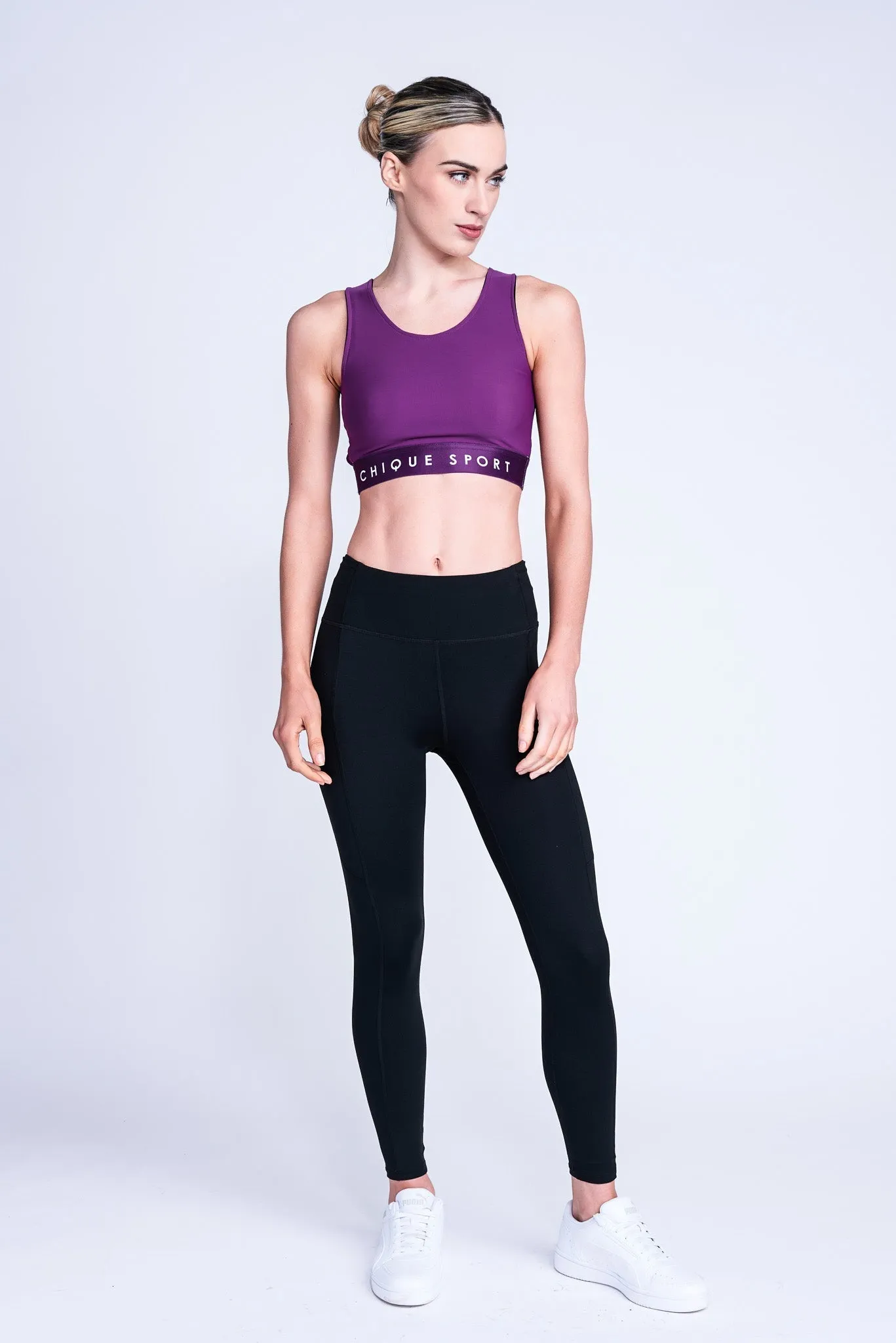 Empower Crop Top in Berry