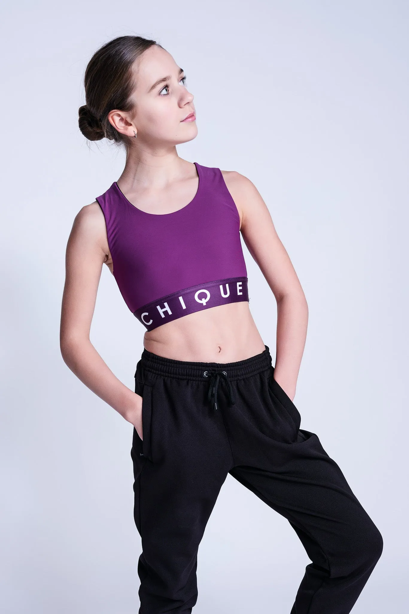 Fierce Halo Crop Top in Berry