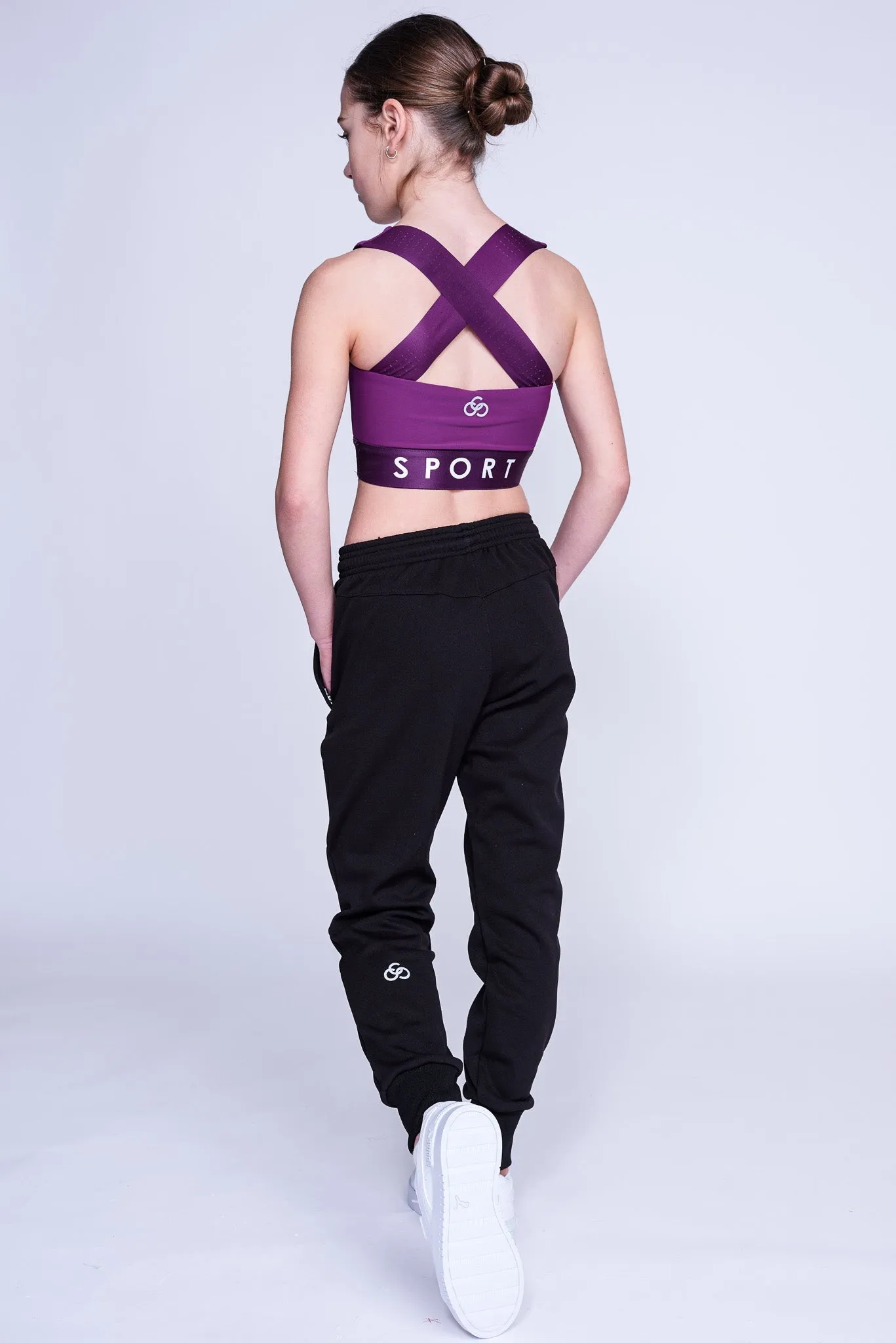 Fierce Halo Crop Top in Berry