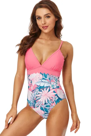 Flamingo Pink One Piece Swimsuit-NOT ELIGIBLE FOR EXCHANGE OR REFUND