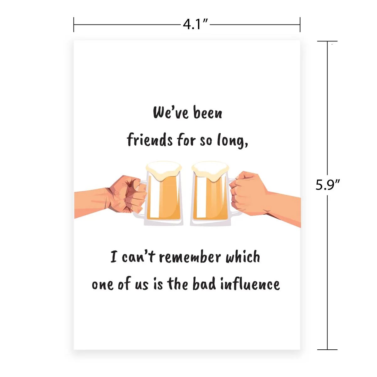 Funny Greeting Card - Bad Influence