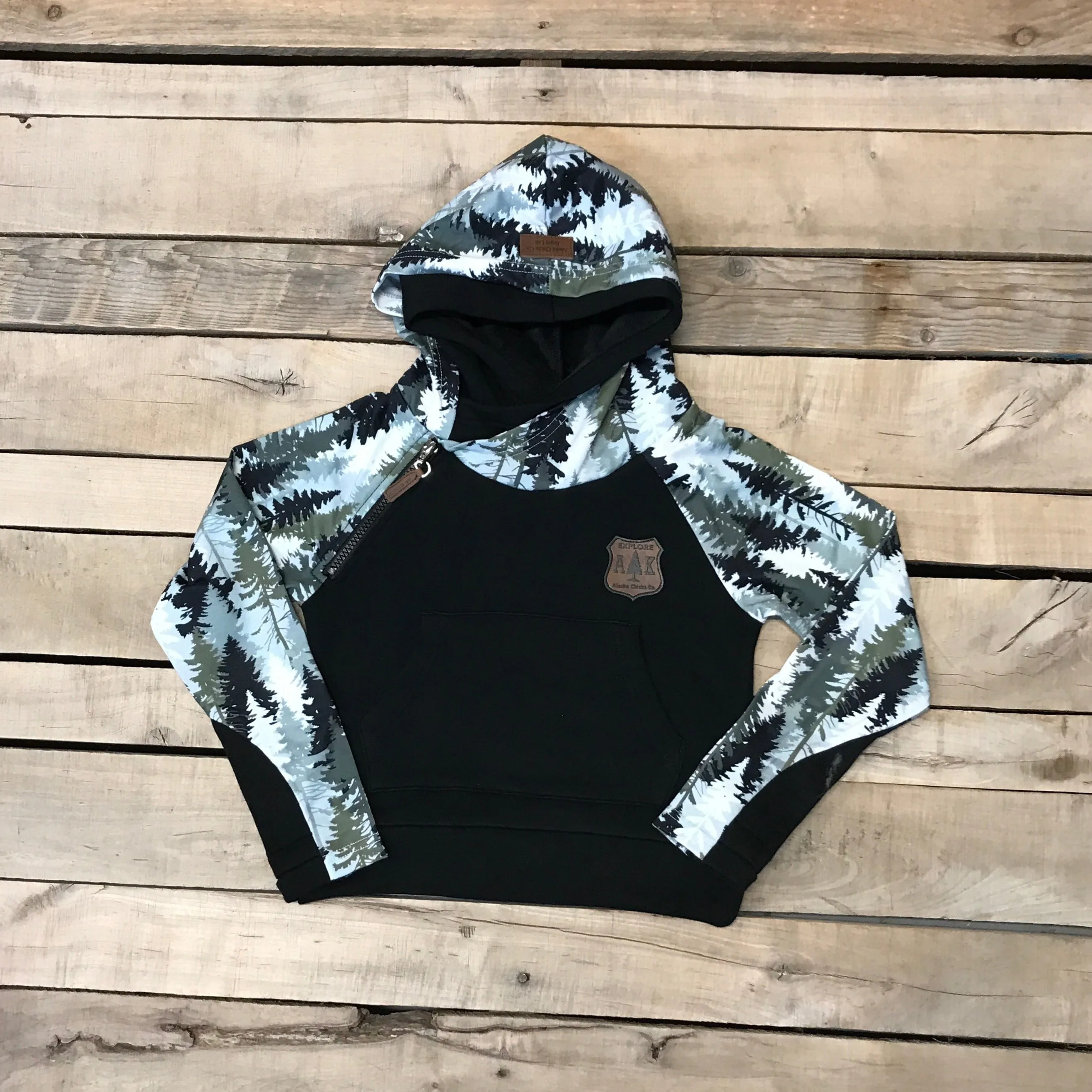 Girl's Forest Sleeve Hoodie