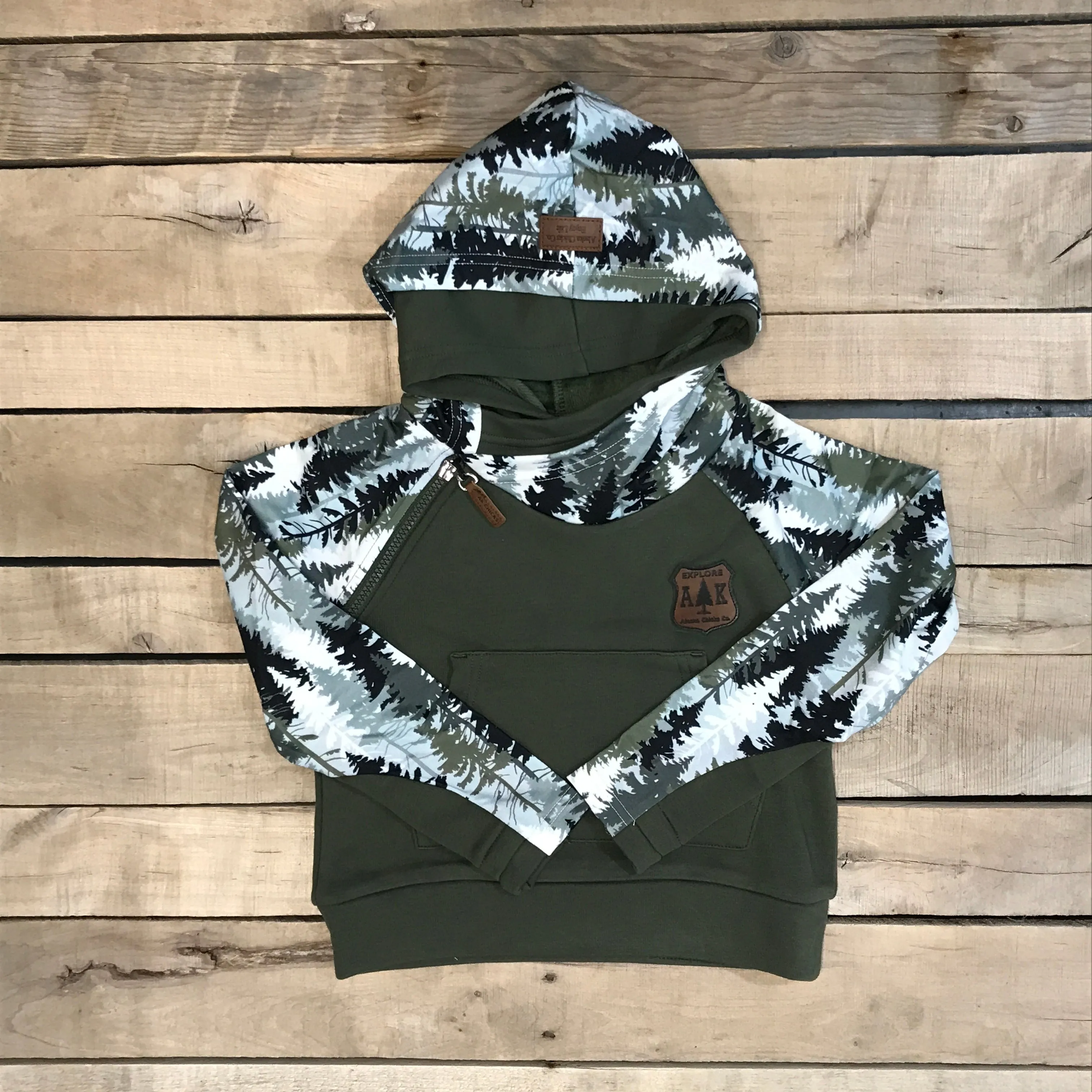 Girl's Forest Sleeve Hoodie