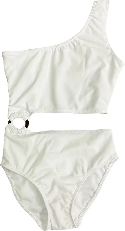 GIRL'S RING MONOKINI ONE PIECE BATHING SUIT