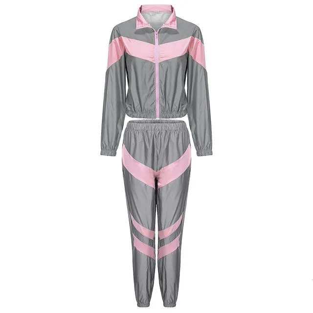 Glow Jacket & Trousers Tracksuits Set