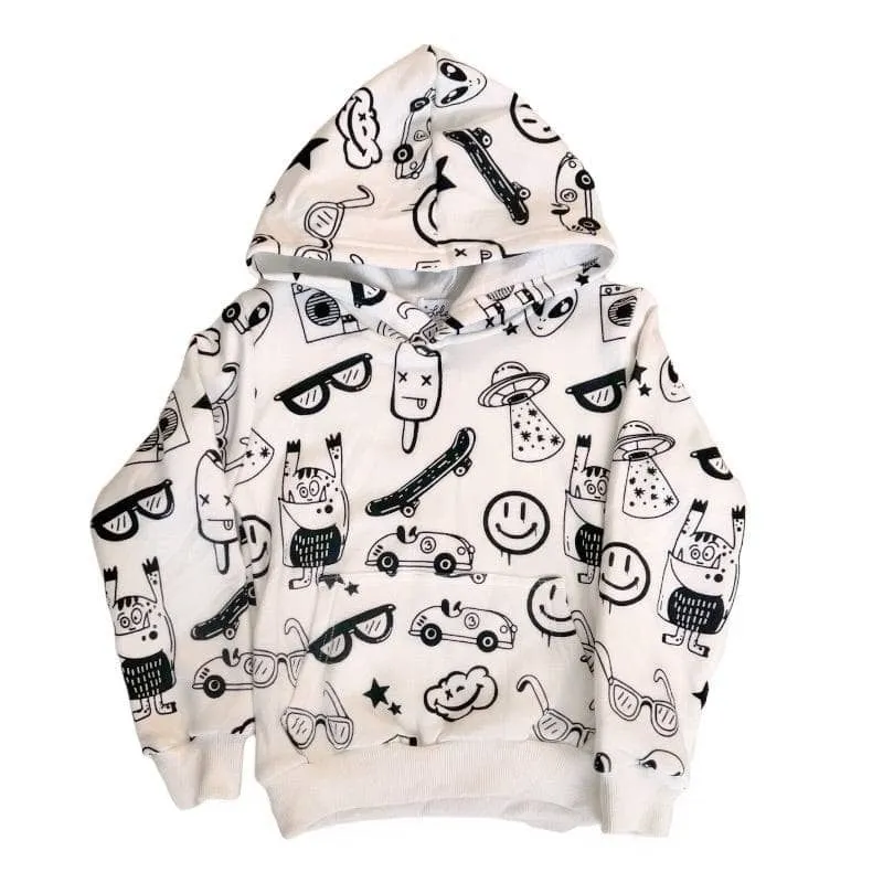 Graffiti Ice Cream Hoodie Set