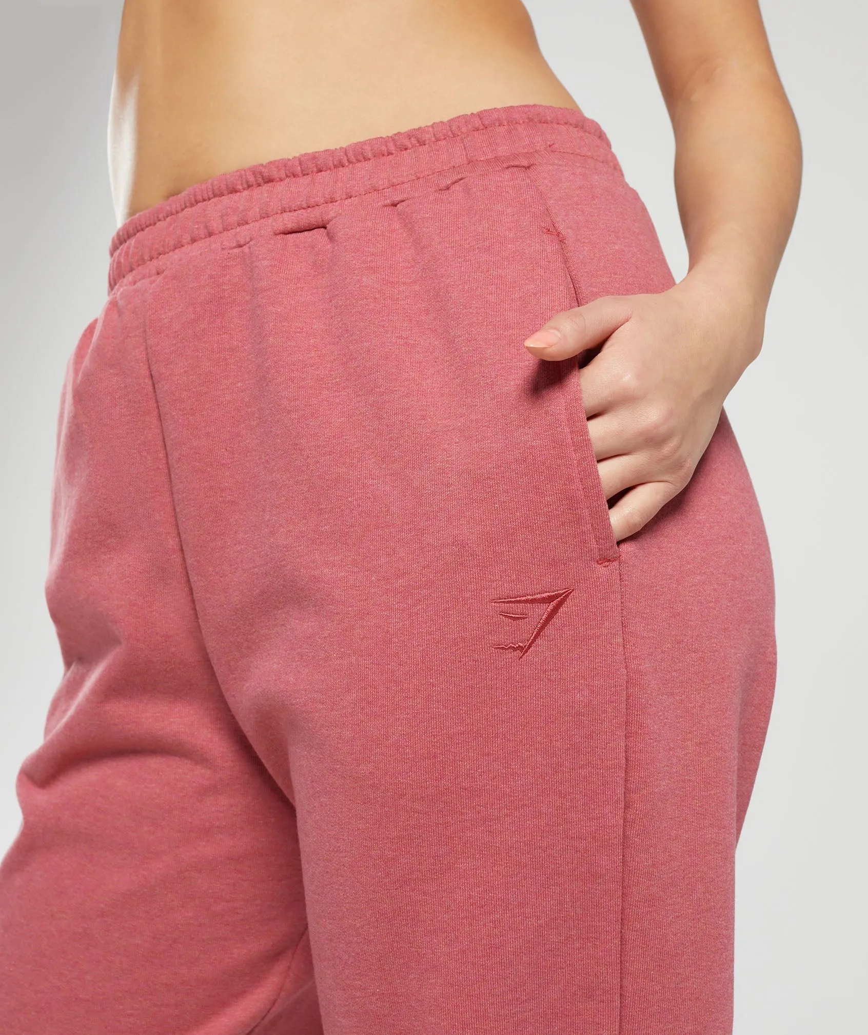 Gymshark Rest Day Sweats Joggers - Heritage Pink Marl