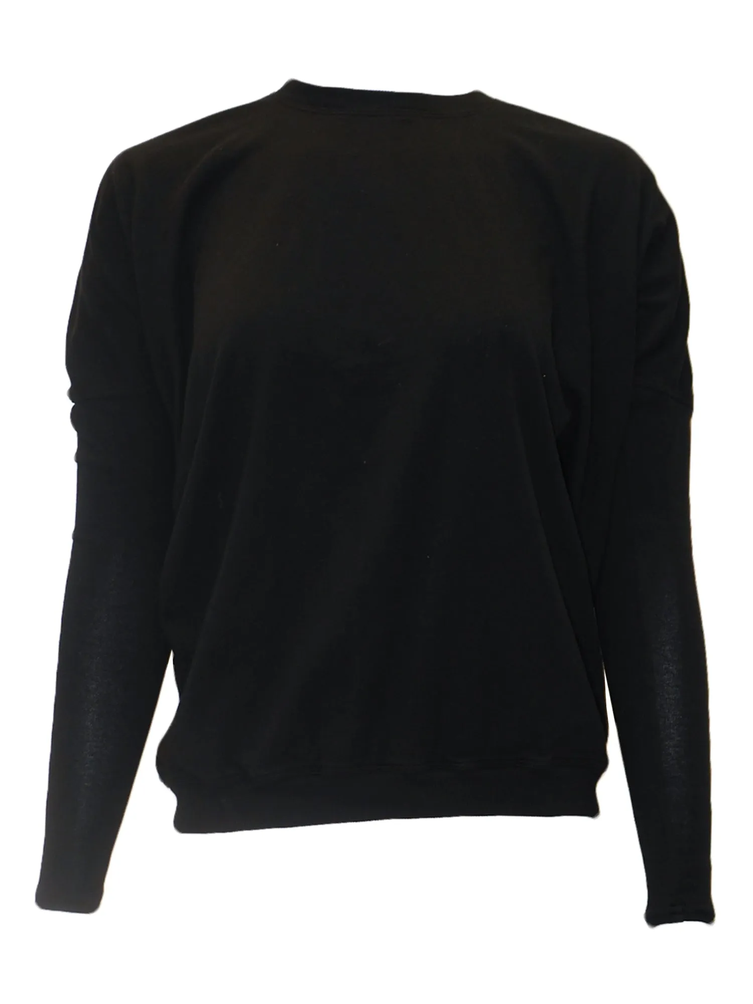 Hard Tail Drape Back Cotton Long Sleeve Top (Style: T-221)