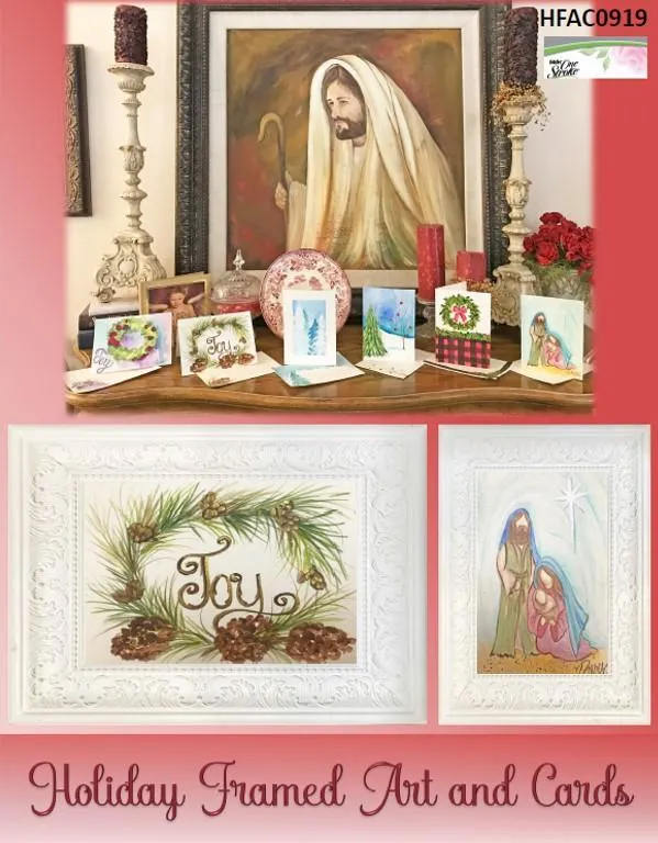 Holiday Framed Art and Cards Packet