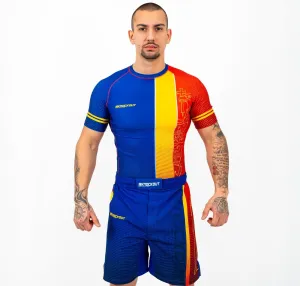 Knockout Romania Rashguard-Short Sleeve