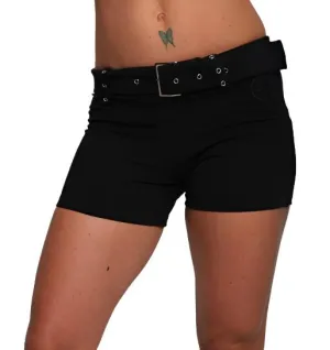 Last Chance! Equilibrium Activewear Solid Belted Shorts S502