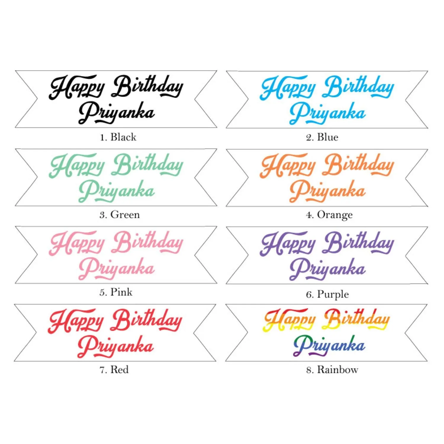 LED Cake Topper - Happy Birthday - Customized