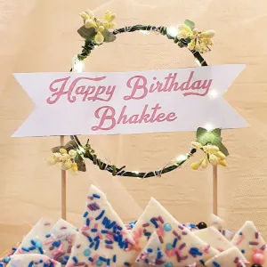 LED Cake Topper - Happy Birthday - Customized