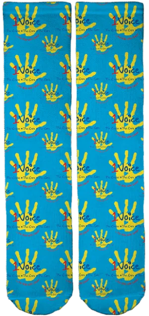 Limited Edition 1Voice Foundation Bamboo Crew Socks!