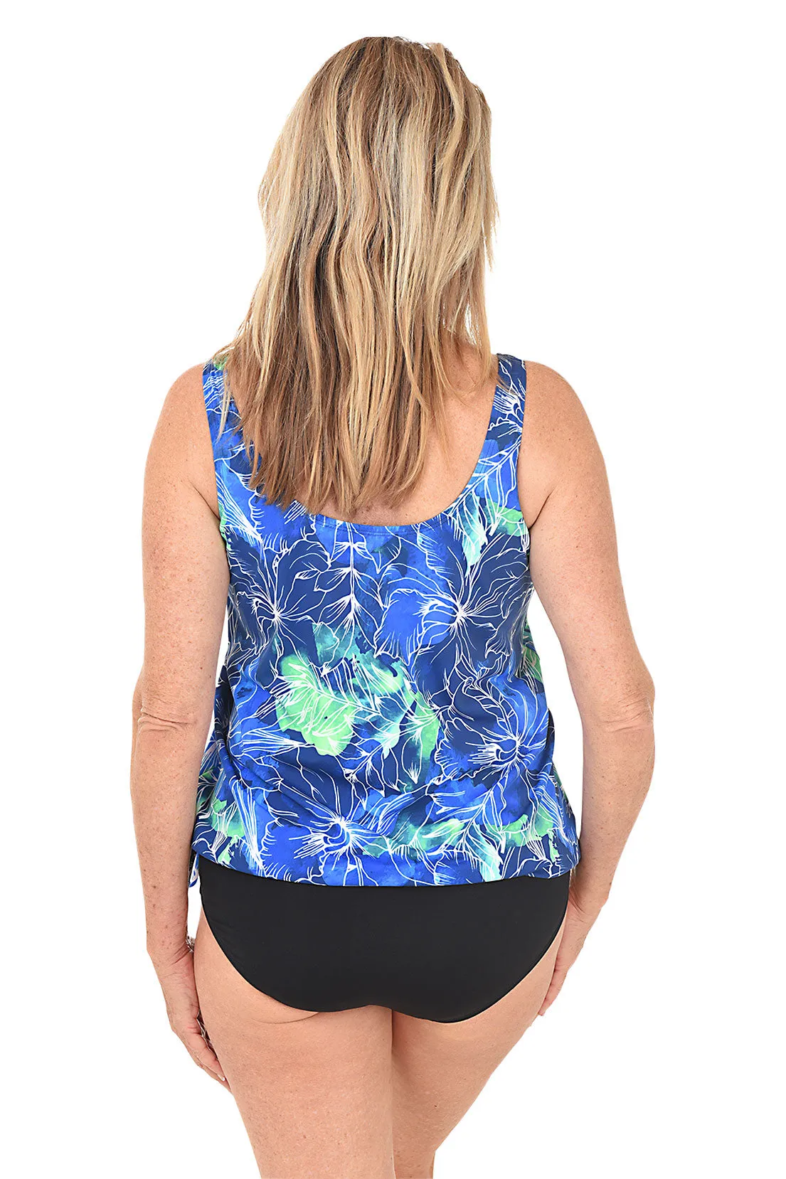 Mastectomy Nantucket Blouson Tankini Top