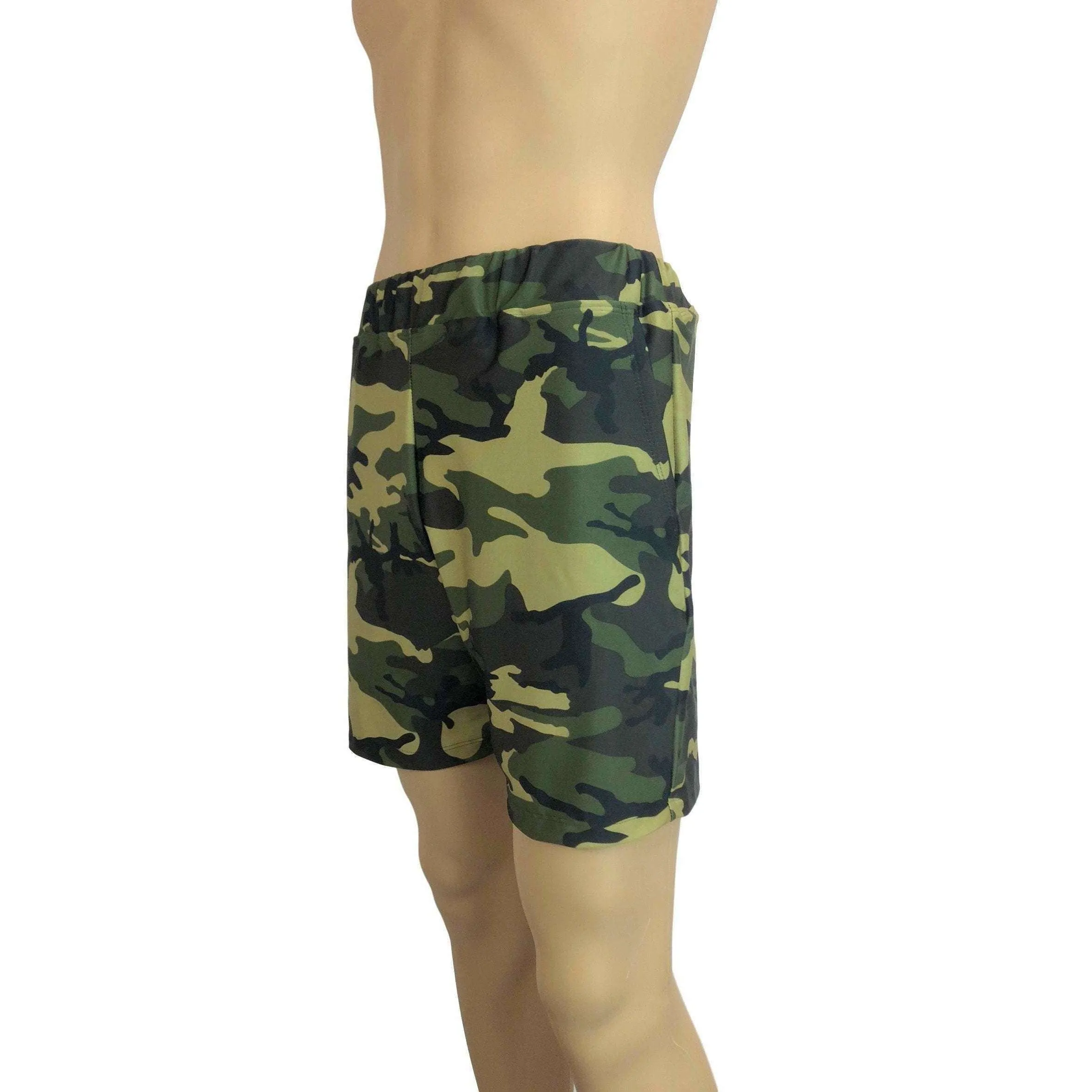 Men's Camo or Camouflage Shorts W/ Pockets